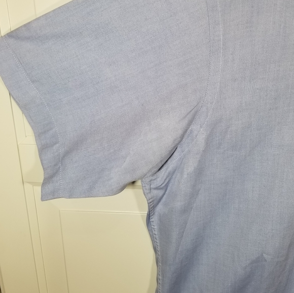 Hathaway Short Sleeve Blue Shirt 16 - Picture 10 of 16